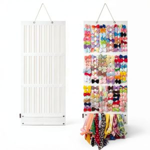 Felt Bow Organizer PACMAXI Hanging Shelf for Girls-0