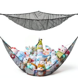 BeBeJoJo Stuffed Animal Hammock Black Polyester-0