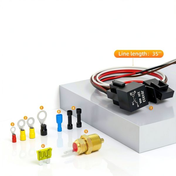 Radiator Fan Relay Kit Joinfworld Copper Automatic-4