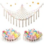 Unicorn Castle Cotton Stuffed Animals Net Organizer-0