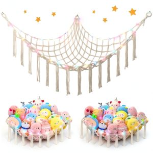 Unicorn Castle Cotton Stuffed Animals Net Organizer-0