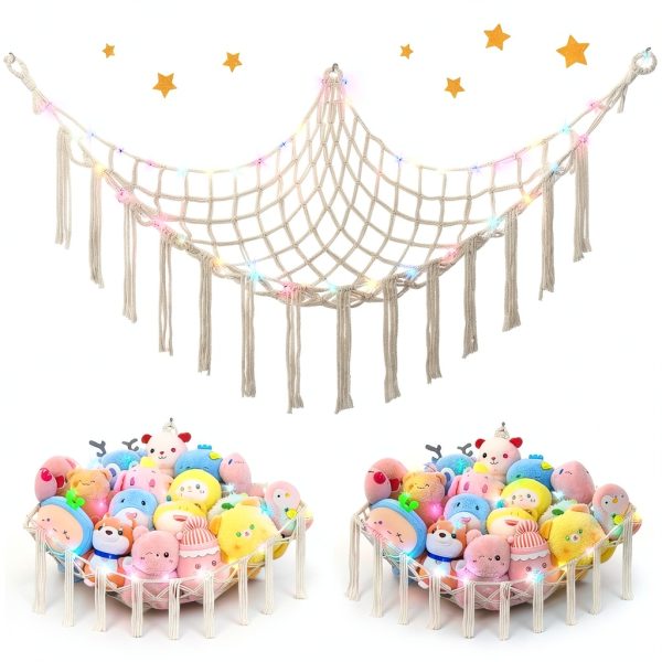 Unicorn Castle Cotton Stuffed Animals Net Organizer-0