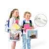 Woodoulogy Over Door Toy Organizer White Fabric Adjustable-4