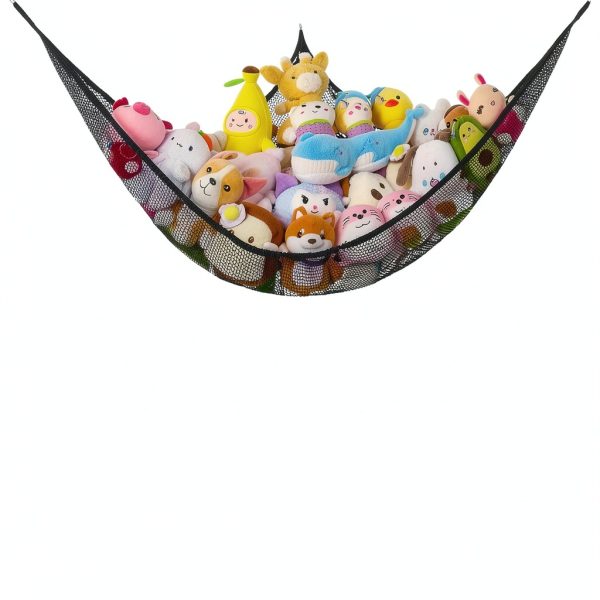 BeBeJoJo Stuffed Animal Hammock Black Polyester-4