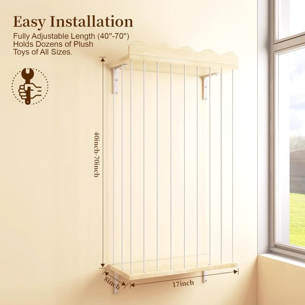 Stuffed Organizer Sunifier Wooden Wall Shelf-1