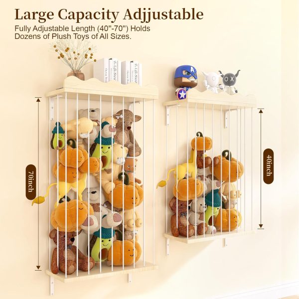 Stuffed Organizer Sunifier Wooden Wall Shelf-3