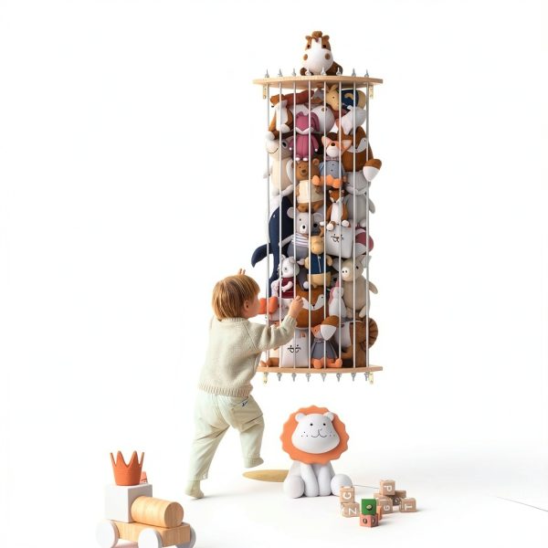 Stuffed Animal Organizer VORTULIUK Wall-Mounted Storage-5