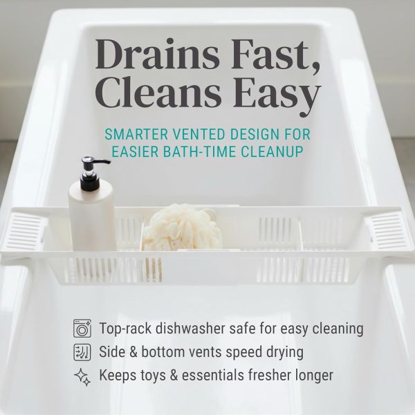 KidCo Bath Storage Basket Unisex Plastic Expandable-3