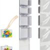 Woodoulogy Over Door Toy Organizer White Fabric Adjustable-1