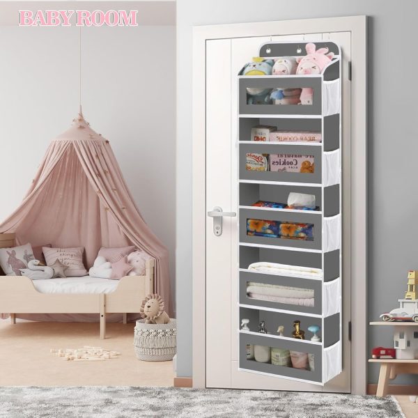 KYEVIS Over Door Organizer Foldable Nursery-4