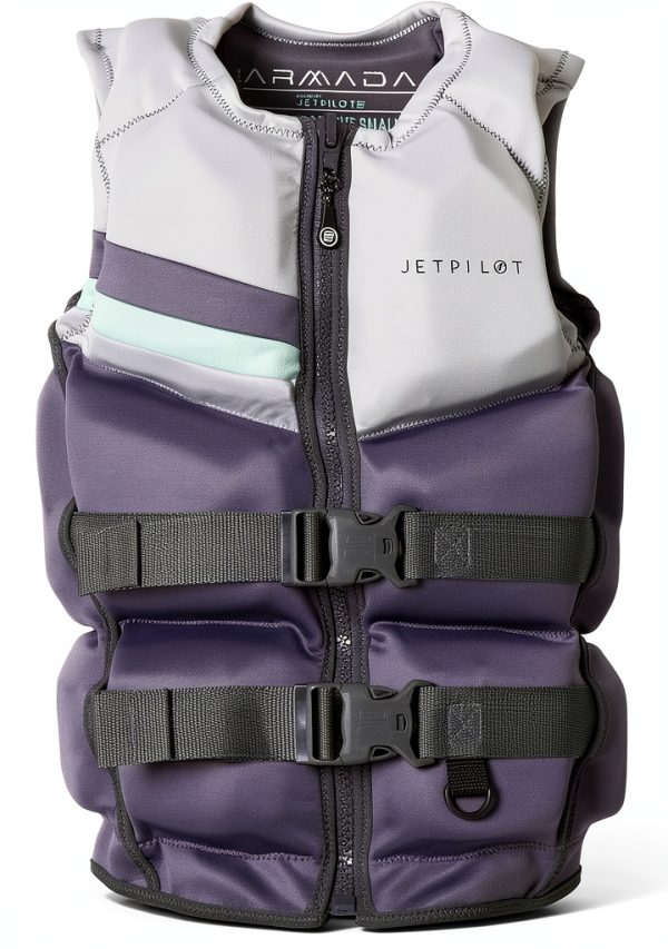 Jetpilot Womens Neoprene Life Vest Dark Gray-0