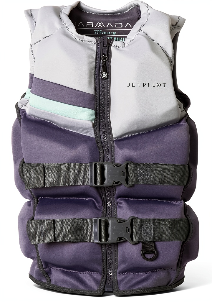 Jetpilot Womens Neoprene Life Vest in Dark Gray
