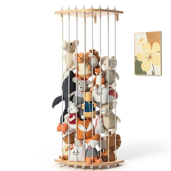 Stuffed Animal Organizer VORTULIUK Wall-Mounted Storage-0