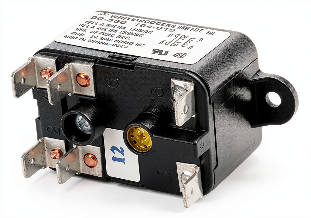GCP radiator fan relay installed in a vehicle engine bay