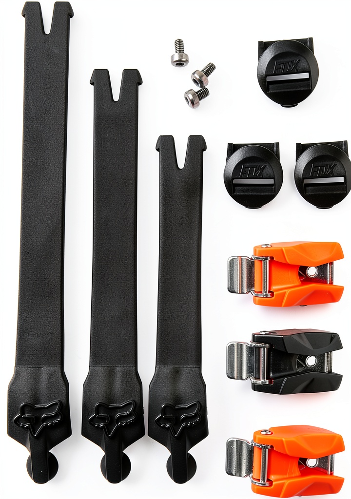 Installing Fox Racing Goggle Strap Nylon Design for Riders on a wooden desk