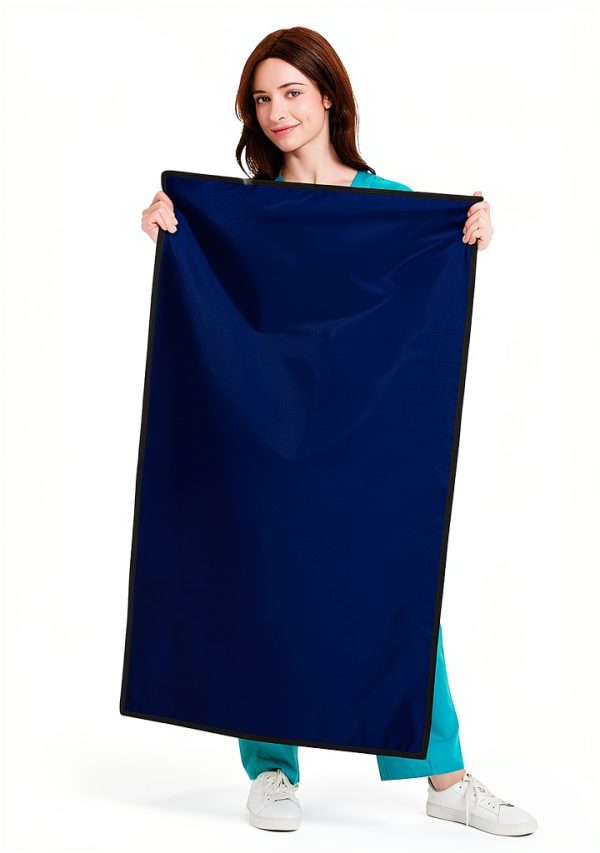 SHINRAY Lead Blanket Shield Dental Xray Apron 0.5 mmpb Navy Blue 48x24-0