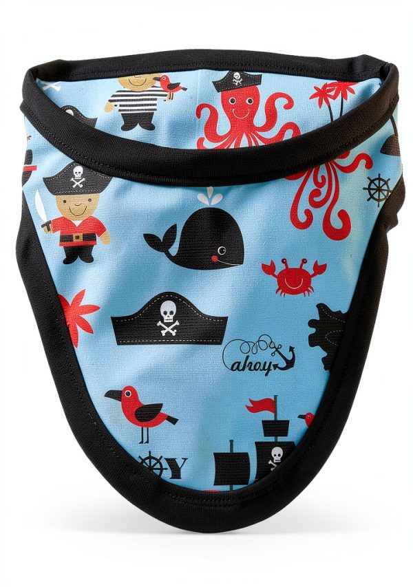 Thyroid Shield/Collar with PVC Easy Clean Color Pirate .50mm PB Light Weight Radiation Protection-0