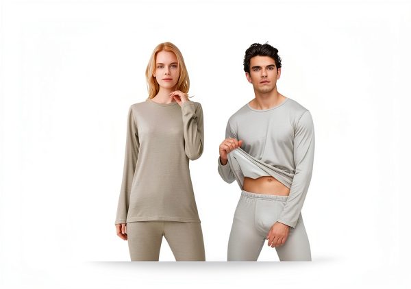 EMF Protection Silver Fiber Unisex Bottoms Large Silver-1